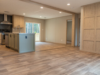 Modern Living Area And Kitchen Of Home, appartment