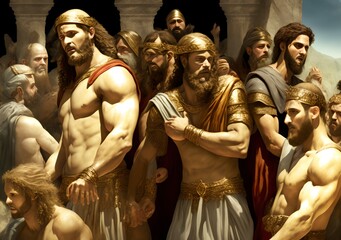 Biblical Story, Generative AI Illustration