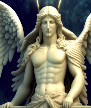 Archangel Zadkiel - Angel of Mercy and Compassion, Generative AI Illustration