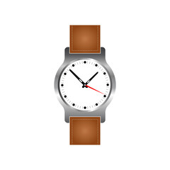 Wrist watch illustration on white background