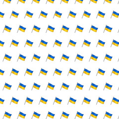Pattern with flags of Ukraine