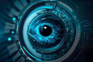 future technology abstract eye concept Generative AI
