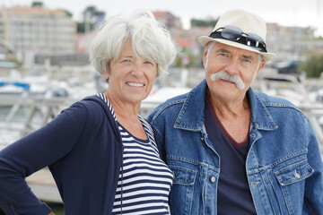 senior couple near the sea