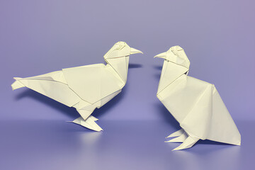 origami paper dove 