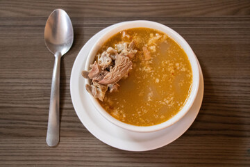 Consomé con barbacoa 