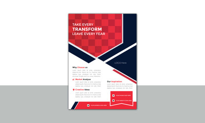 modern stylish trend professional business flyer design print layout 