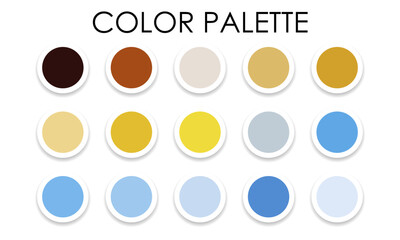 New color palette 2023. Vector illustration