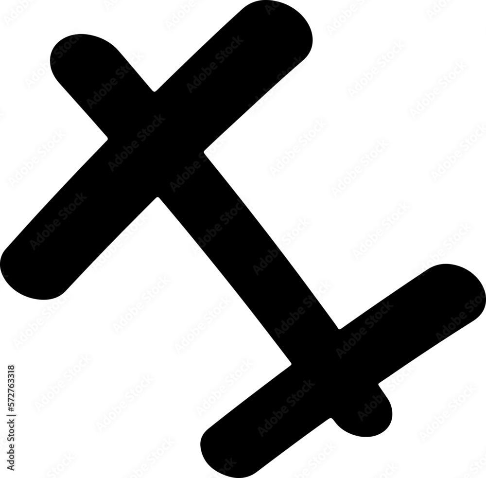 Sticker black grid abstract simple element