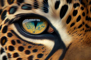 Foto op Plexiglas Beautiful photo of an jaguar eye taken at close range.  © Oleksandr