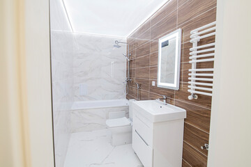 beautiful interior in the bathroom