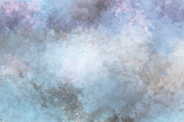 Fototapeta na wymiar Pastel colored smoke background, light blue abstract colors fusion, full frame fume texture