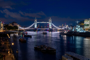 Fototapeta na wymiar Sunset view of the city of London. United Kingdom.