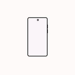 mobile phone device icon simple illustration 