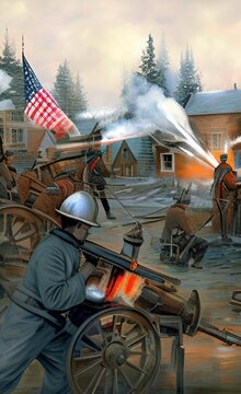 American Civil War - Created with Generative AI Technology