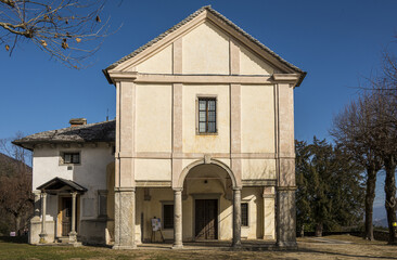The beautiful Sanctuary of the Sacro Monte of Ghiffa