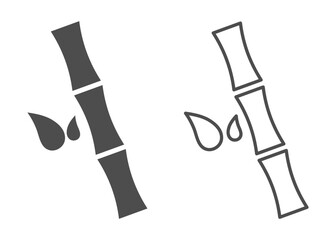 Bamboo vector icons collection