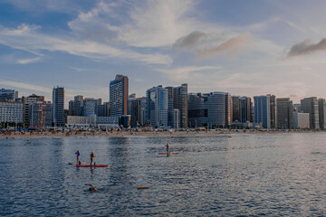 An evening, on one of the beautiful beaches of Fortaleza-CE, Brazil. Exclusive and authorial photography.