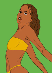 Young samba dancer