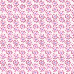 seamless pattern with pink flowers