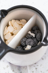 Halloween chocolate-covered pretzel rods