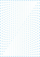 Dot perforation texture. Dots halftone seamless pattern. Fade shade gradient. 