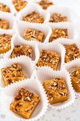 Pumpkin spice fudge with pecans