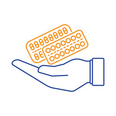 medicine on hand icon