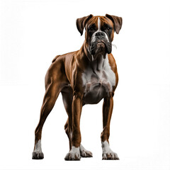 Obraz premium boxer dog isolated on transparent background