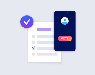 Vote online concept