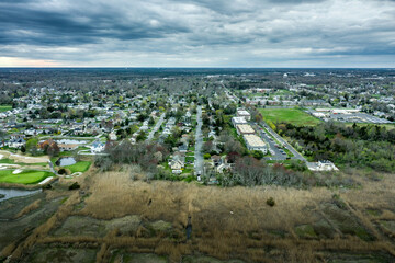 Fototapeta na wymiar aerial view of the city Northfield, New Jersey