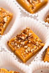 Pumpkin spice fudge with pecans