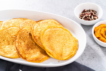 Pumpkin pancakes