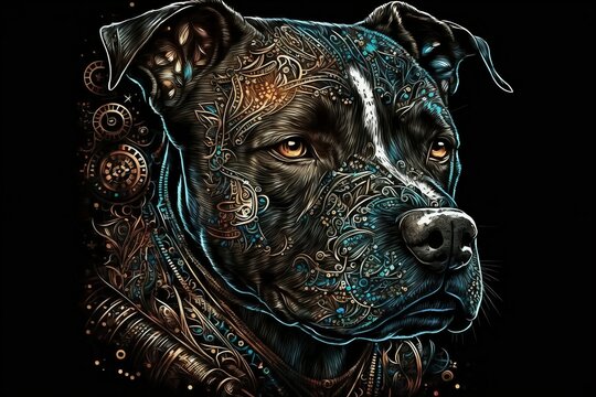 Black dog wearing a steampunk outfit - LGZ Gallery - Digital Art, Animals,  Birds, & Fish, Dogs & Puppies, Other Dogs & Puppies - ArtPal