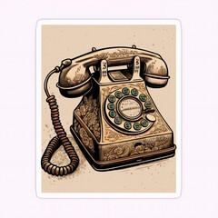 retro rotary telephone