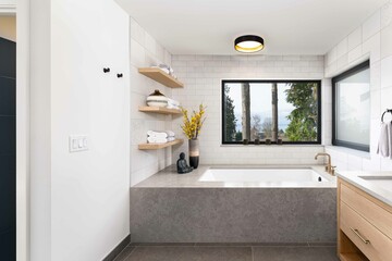 modern bathroom interior
