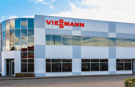 Viessmann logo in Langley BC Canada - is an international manufacturer of heating, industrial and refrigeration systems