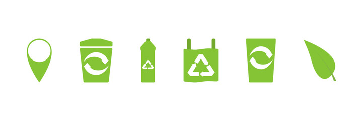 Ecology protection icon. Vector illustration on a white background.