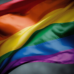 Generative AI LGBT gay pride rainbow flag 