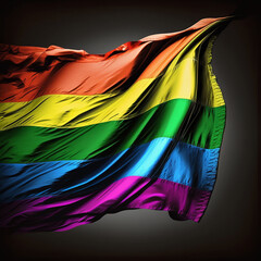 Generative AI LGBT gay pride rainbow flag 