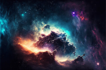 Fototapeta na wymiar nebula