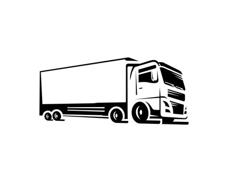 truck illustration vector logo