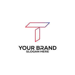 Letter T logo icon design template elements