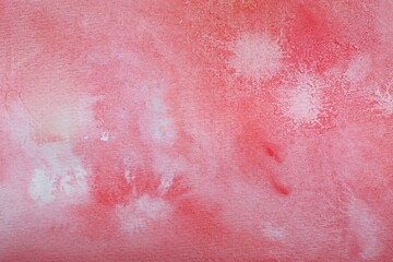 Abstract colorful watercolor painting as background, top view