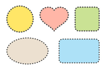 かわいいシンプルなフレームセット