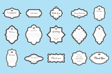 メッセージフレームセット   ベクター