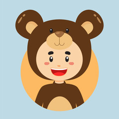 Avatar of a Character with Bear Costume