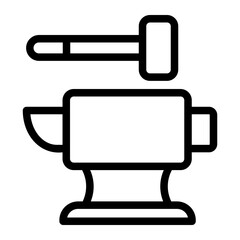 anvil line icon