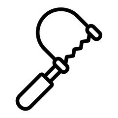 fretsaw line icon