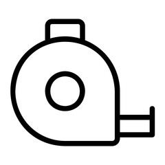 measuring tape line icon