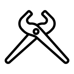 pliers line icon
